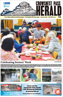Crowsnest Pass Herald Front Page